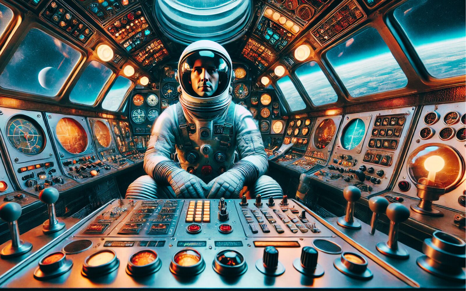 astronaut in control room, representing an Amazon advertising strategist