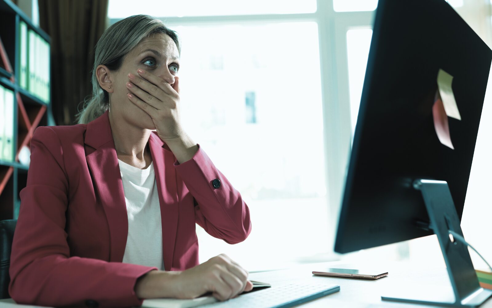 Woman shocked that she doesn't know how to optimize Amazon keywords for targeted advertising