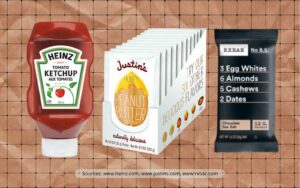 Heinz, Justin's Peanut Butter, RxBar packaging redesign before and after success stories