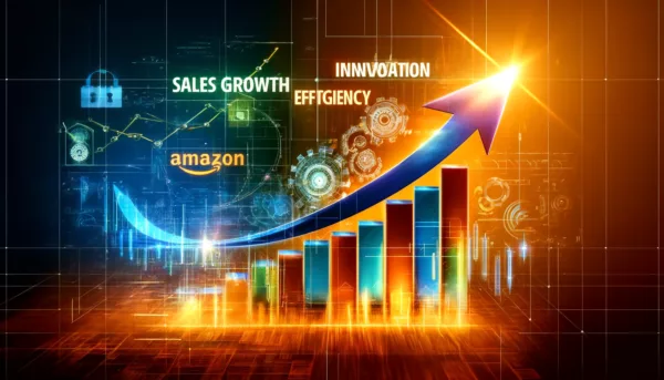 DALL·E 2024-06-24 10.44.41 - A dynamic and eye-catching image featuring vibrant graphics representing Amazon Ads. Include upward trending graphs and charts to symbolize growth, wi