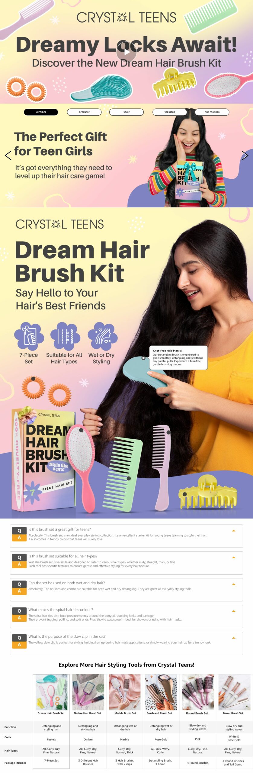 Hair Brush Set