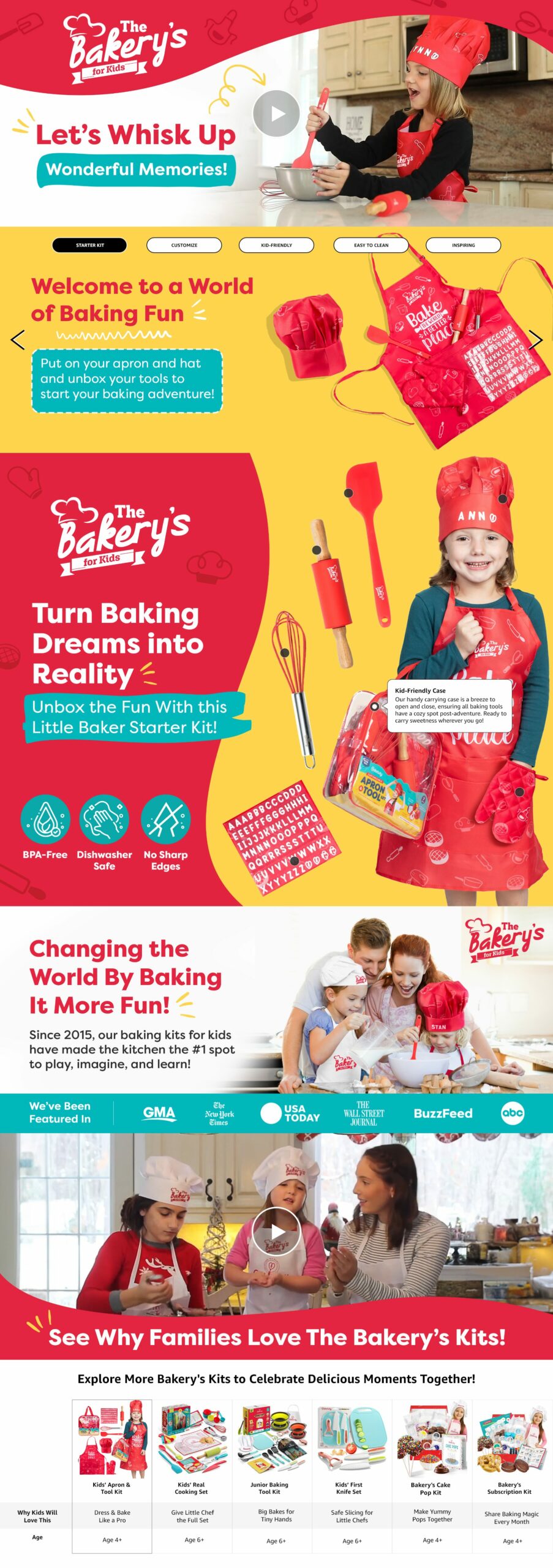 Kid's Baking Set Premium A+ Content